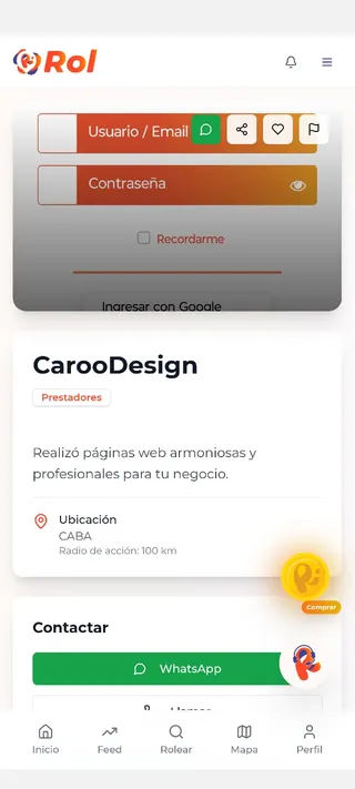 ¡Accedé a tu perfil! - Este es tu perfil público, así ven los clientes cuando buscan tus servicios, ¡personalizalo como quieras!